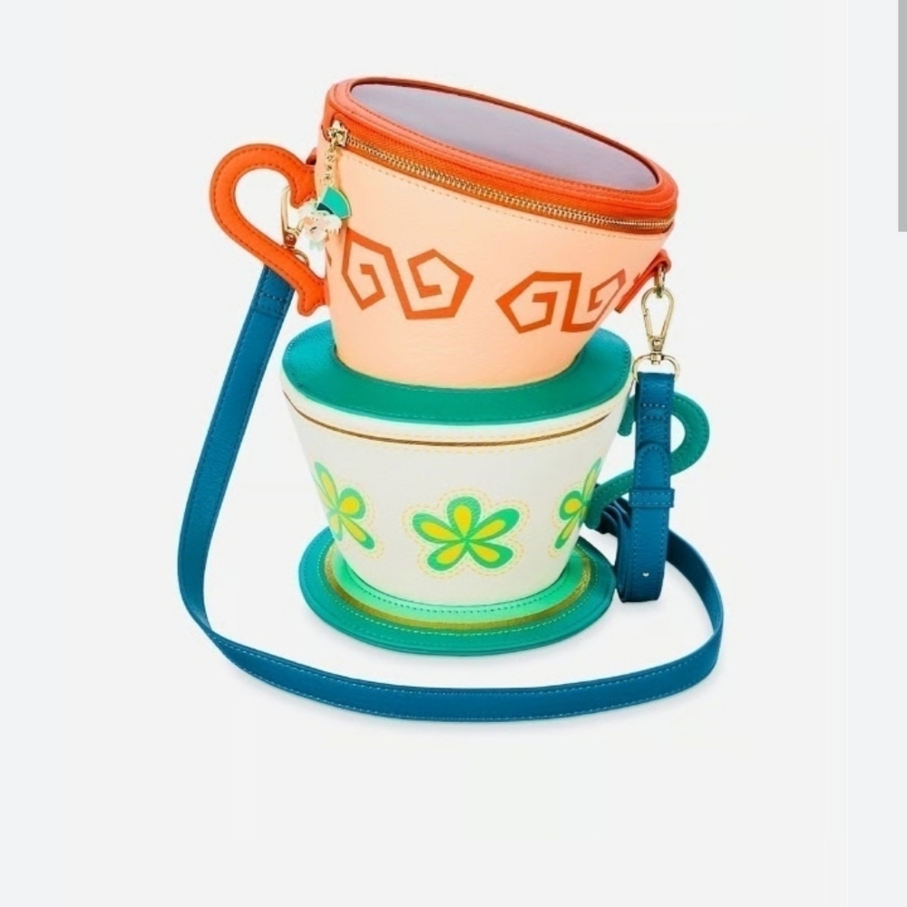 Disney Teacup Crossbody Bag - Orange, Blue, Green
